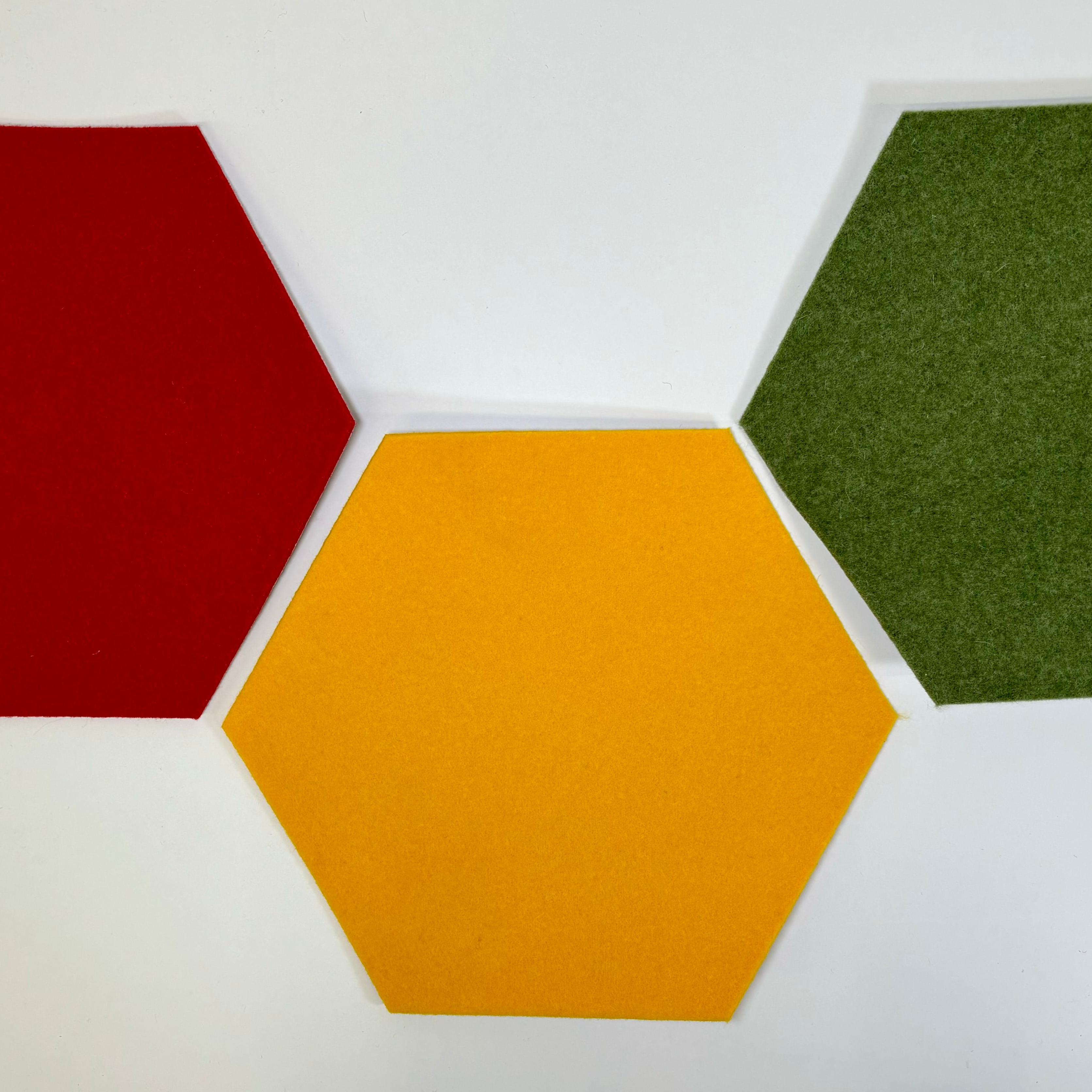 Acoustic felt hexagon