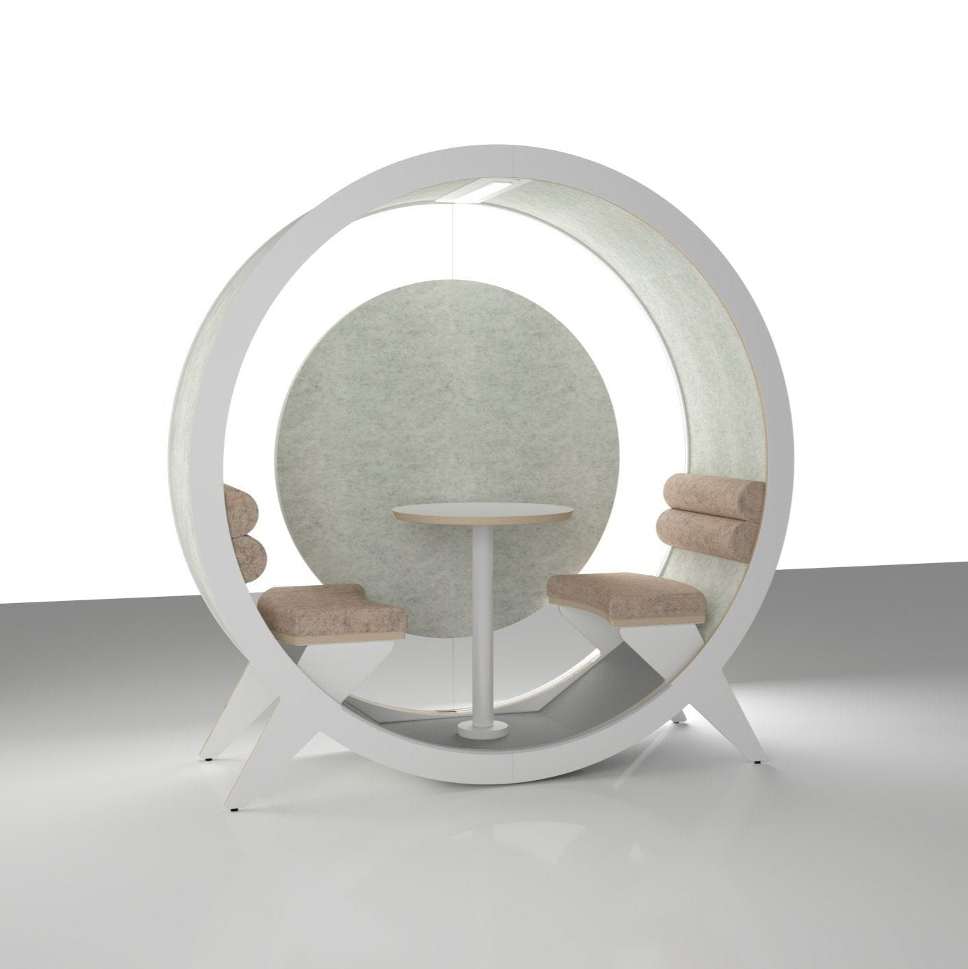 BlockO TWO - A beautifully designed acoustic meeting pod for up to two individuals. US Design Patent Number D1047478EUIPO Certificate of registration No 008273221-0001, 008273221-0002, 008273221-0003No 015014075-0001