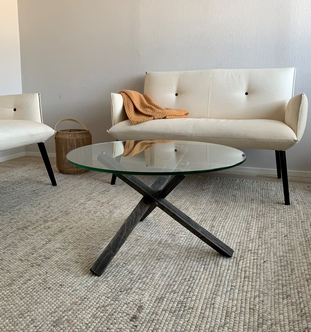 PUNOS Coffee Table - PUNOS – coffee table is a timeless element designed and manufactured in Finland for the interior of a home or public space. The wooden parts of are made from upcycled material from the Finnish furniture industry.