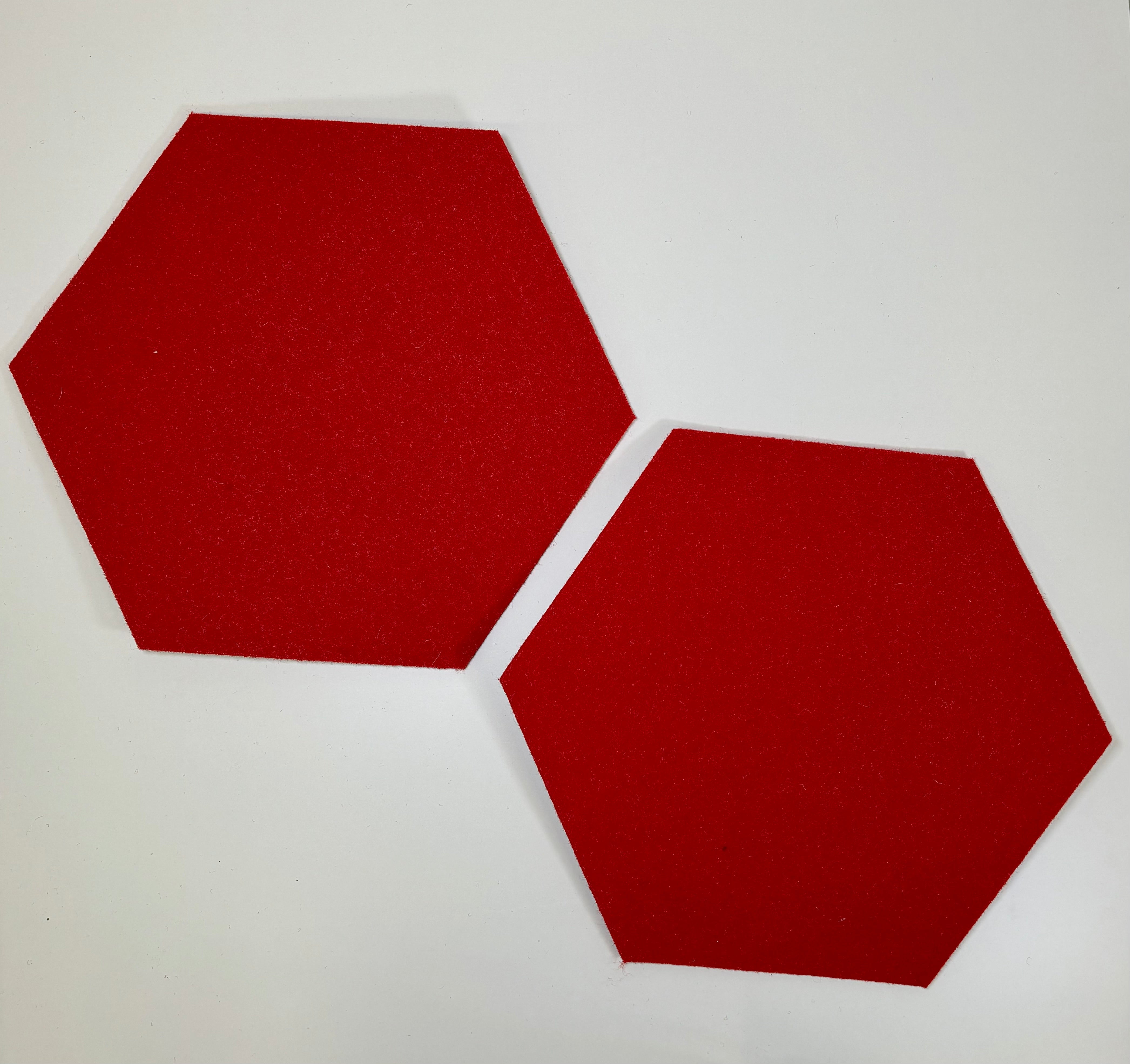 Acoustic felt hexagon