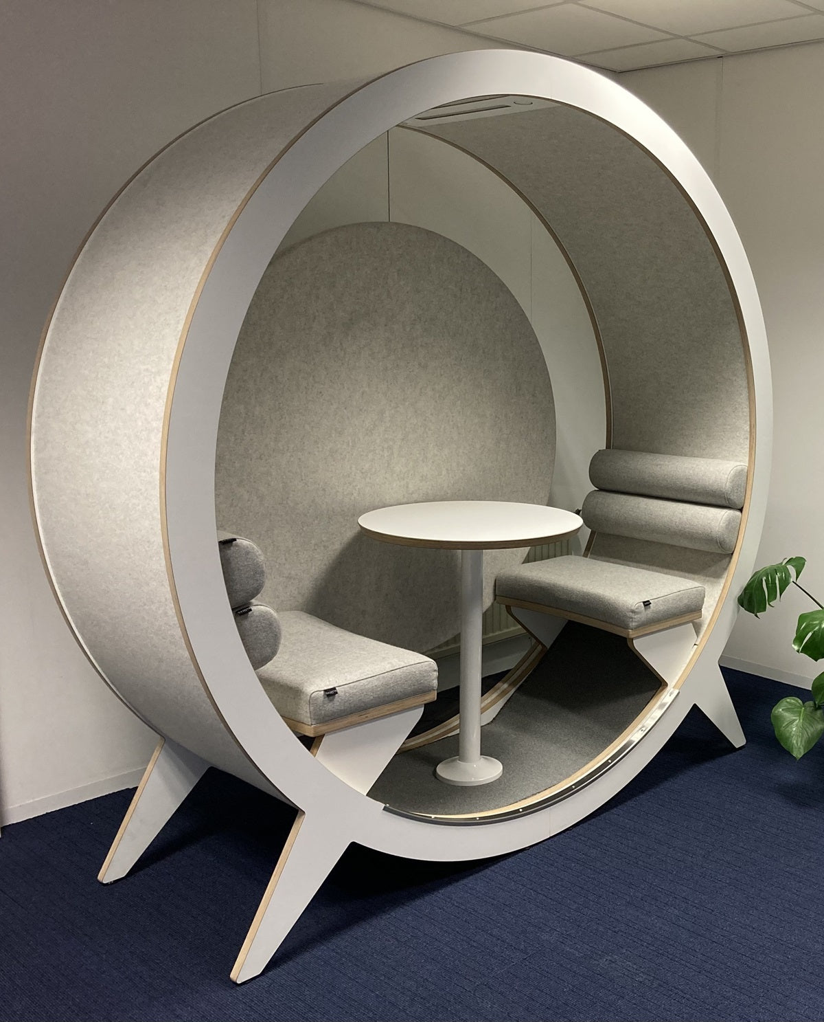 BlockO TWO - A beautifully designed acoustic meeting pod for up to two individuals. US Design Patent Number D1047478EUIPO Certificate of registration No 008273221-0001, 008273221-0002, 008273221-0003No 015014075-0001